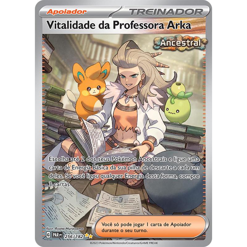 Carta Pokémon - Vitalidade da Professora Arka 256/182 - Fenda